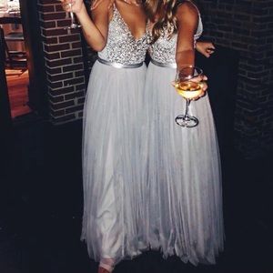 BHLDN Anthropologie Avery Dress in Fog -New Size 4